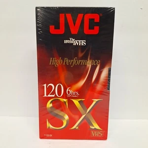 JVC T-120 SX High Performance VHS SX 120 Blank Tape Sealed  - Picture 1 of 6