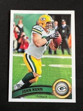 JOHN KUHN Green Bay Packers 2011 Topps Base Flagship NFL #205 Rookie Card RC