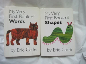 Lot 2~My Very First Book series by Eric Carle~Shapes Words~HC Match-a-Page~LBDAM - Picture 1 of 6