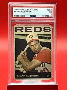1964 Topps Venezuela Frank Robinson #260 Cincinnati Reds PSA 1 Pop 18, 25 superior - Imagen 1 de 2