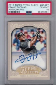 2012 Topps Gypsy Queen Frank Thomas Auto PSA 10 - Picture 1 of 1