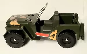 Military Jeep Army Green Large 17" Plastic Toy - Picture 1 of 8