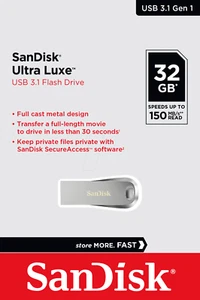 Sandisk Ultra Luxe USB Stick USB 3.1 Memoria USB 32GB 64GB 128GB 256GB 512GB - Imagen 1 de 17