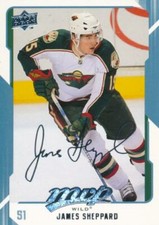 2008-09 Upper Deck MVP #145 JAMES SHEPPARD - Minnesota Wild