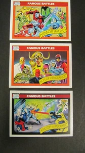 Carte Battaglie Famose 1990 Marvel Comics Serie 1 # 105, 108 $ 117 Classificabili - Foto 1 di 1