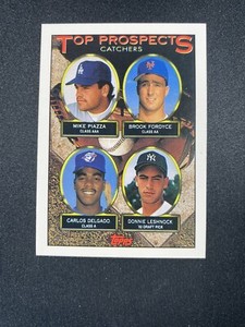 1993 Topps Mike Piazza and Carlos Delgado Prospect Catchers Rookie Card #701 Qty