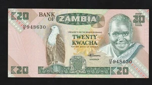 Sambia 20 Kwacha 1980 P-27 Banknote unzirkuliert - Bild 1 von 2
