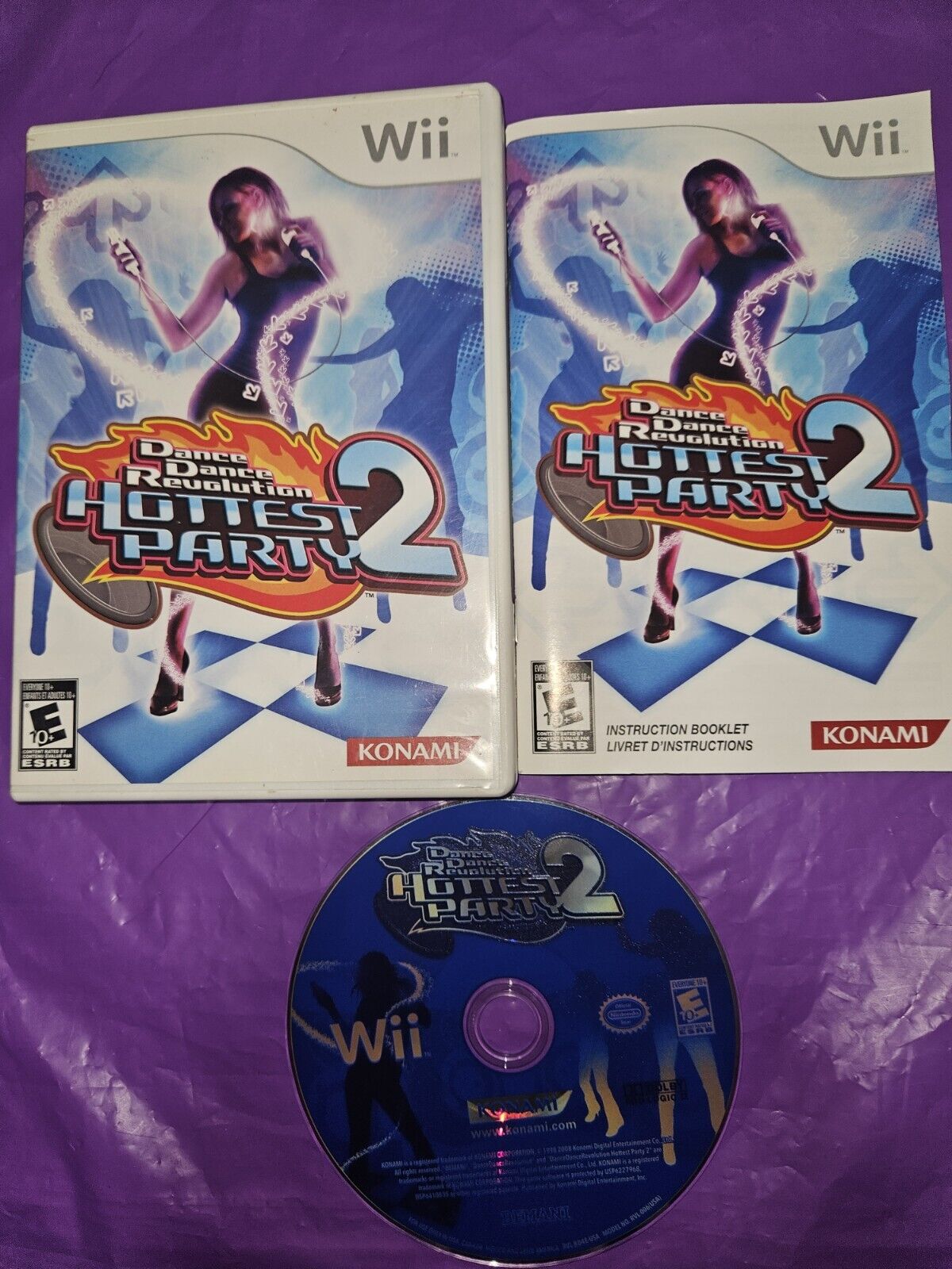 Dance Dance Revolution: Hottest Party 2 (Nintendo Wii), Complete w/ Manual Works