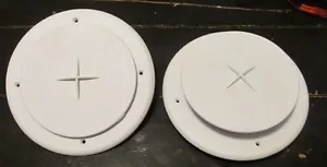 2 Pack SALE Adjustable Round Ceiling Air Conditioner AC Vent White RV Motorhome - Picture 1 of 7