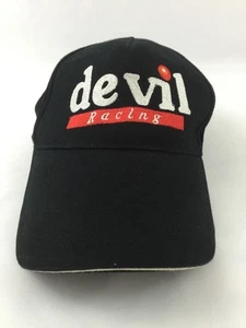Devil Racing Baseball Cap Trucker Hat Black Adjustable Buckle 100% Cotton - Picture 1 of 12