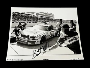 Butch Miller ATLANTA 1990 WINN DIXIE VINTAGE B&W SHOT signed 8x10 NASCAR photo - Picture 1 of 4