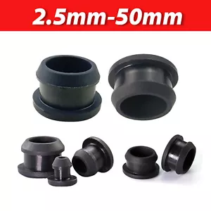 2,5 mm-50 mm Silikon Gummi Tülle Stecker Spund Kabel Verdrahtung Schutz Buchsen - Bild 1 von 3