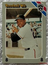 1990 Interpretive Marketing Baseball Wit WILLIE MAYS #18 San Francisco Giants