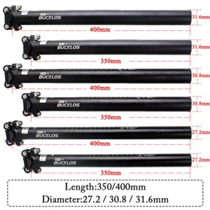 Seatpost 27.2/30.8/31.6mm Carbon/Aluminum Road MTB Bike Seat Tube BUCKLOS/TOSEEK - Picture 1 of 18