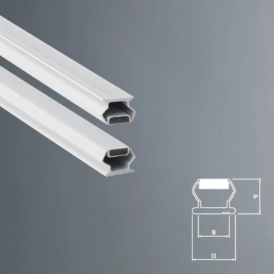 RICAMBI & BOX DOCCIA Guarnizione Magnetica Box Doccia in Gomma EC-MAG-13 - KIT 2 PEZZ - Colore Grigio