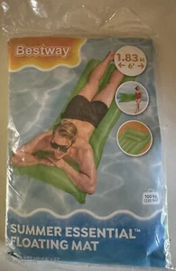 Set Of 3 Water Play Air Mat Inflatable Pool Lounge 1 X PINK 2 X Green 183cm - Picture 1 of 6