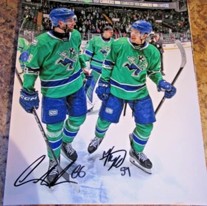KIRILL KUDRYAVTSEV CHRISTIAN WOLANIN VANCOUVER CANUCKS DUAL SIGNED 8x10 PHOTO - Picture 1 of 2