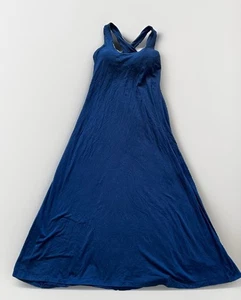 Soft Surroundings Bra Top Sleeveless Tank Maxi Dress Womens Navy Blue Size Small - Picture 1 of 10