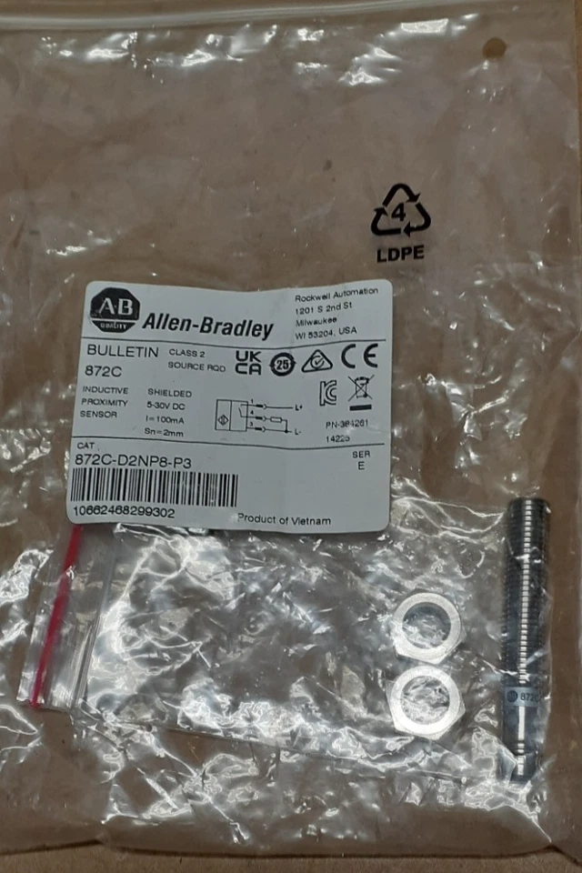 ALLEN BRADLEY 872C-D2NP8-P3, Proximity Sensor - Image 1 of 1