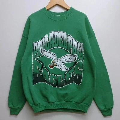 Sudadera Unisex Años 90 NFL Philadelphia Eagles Estilo Retro Cuello Redondo Foto 1 de 4