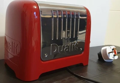 Dualit Toaster, Red, 2 Slice. - Image 1 of 4