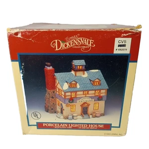 Lemax Dickensvale Cuervo Negro Antigüedades Tienda Porcelana Casa de Navidad Sin Luz - Imagen 1 de 8