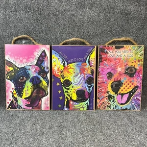 Paw Paws Liebe & Lachen Holzschilder Set von Dean Russo - All You Need is Love  - Bild 1 von 14