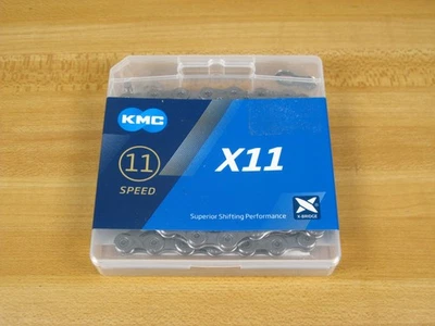 KMC X11 11 速灰色钢链 118 链条 — 第 1/2 张图片