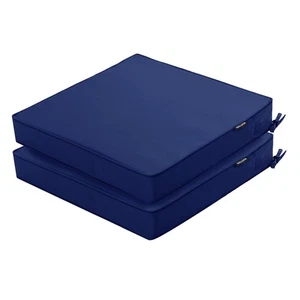 Outdoor Chair Cushions 16 x 17 Inch Waterproof Patio Chair Cushions with Tie ... - Picture 1 of 8