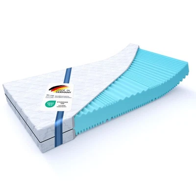 MSS e.K. Aqua Deluxe 7-Zonen Kaltschaummatratze 21 cm (Kernhöhe ca. 19 cm) H5/H6 - Bild 1 von 4