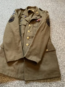 WW2 USAAF RARE 8th Air Force enamel distinguished insignia and patch uniform AAF - Picture 1 of 10