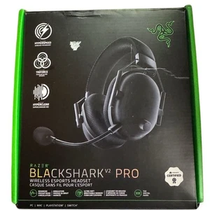 Razer BlackShark V2 Pro Wireless Gaming Headset Black Bluetooth THX Audio - Picture 1 of 6