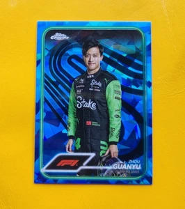 2024 Topps Chrome Sapphire Edition Formula 1 F1 Drivers Zhou Guanyu #14 - Picture 1 of 2