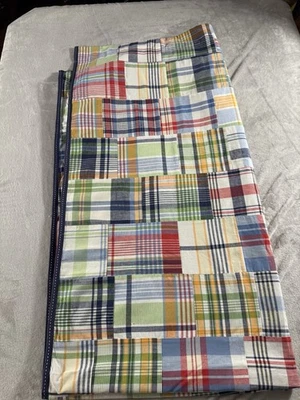 Juego de 2 cortinas negras a cuadros Pottery Barn niños Madras 44x84 Foto 1 de 4