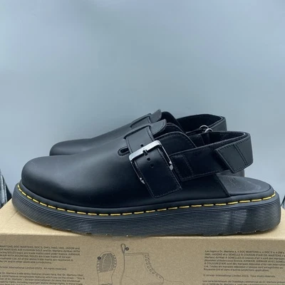 Dr Marten Jorge II Sandals Men 44 US 10 Black Slingback Buckle Casual NWB - Image 1 of 4