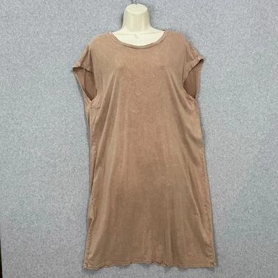 Project Social T Camiseta Talla Grande Vestido Talla L Minimalista Lagenlook Acogedor Informal Foto 1 de 4