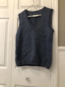 Hausgemachte Pulloverweste Herren klein - mittel. Hellblau. - Bild 1 von 3