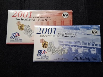 2001 US Mint Set P and D - Image 1 of 4