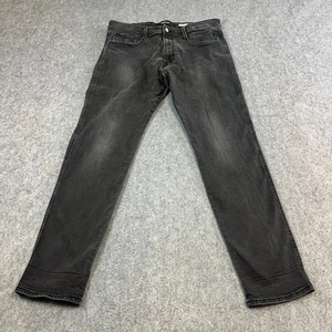 Replay Anbass Herren Jeans Regular Tapered 34 32 Dark Wash Grau Stretch Schnurrhaare - Bild 1 von 12