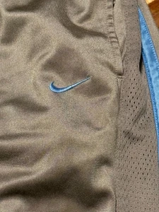VTG Nike  Basketball Pants Mens XL Gray Blue Stripe Gray Tag Y2K Zipper Ankle - Picture 1 of 7