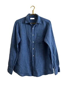 Uniqlo Jeanshemd Chambray Leinen Langarm Button Down Damen Größe S - Bild 1 von 10