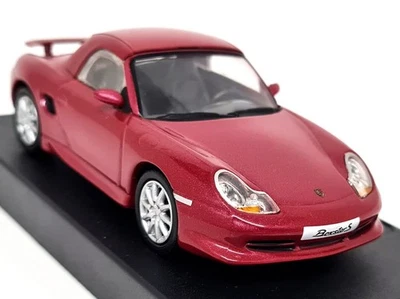 Atlas 1/43 - Porsche 986 Boxster S Hardtop 2002 Red Diecast Scale Model Car - Imagem 1 de 4