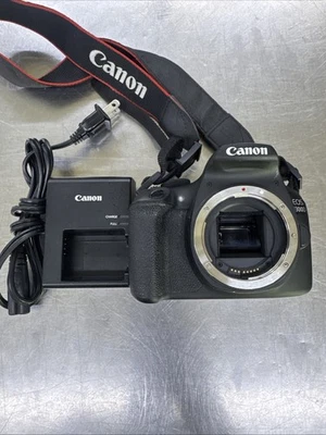 Canon EOS 1300D 18.0MP Digital SLR DSLR Camera Body Only W Charger - Image 1 of 4