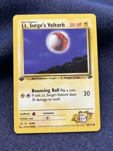 LT. SURGE'S VOLTORB POKEMON GYM CHALLENGE 1ST EDITION 86/132 - Picture 1 of 2