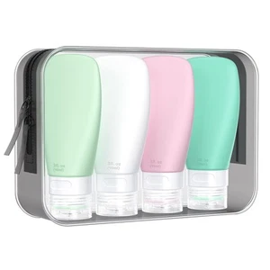 Travel Bottles - TSA Approved 3oz Leak Proof Containers for Toiletries, BPA F... - Picture 1 of 7