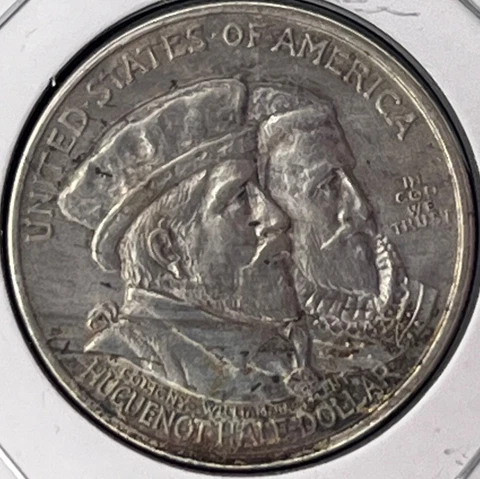 1924 SILVER HUGENOT-WALLOON HALF DOLLAR COMMEMORATIVE UNC/BU Cover