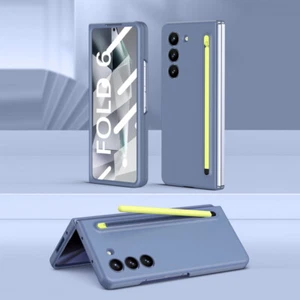 For Samsung Z Fold6 Fold5 Fold4 Fold3 Tempered Glass Film ShockProof Case+Pen - Picture 1 of 29