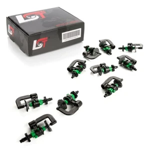 10x Sistema De Micro-Goteo Aspersor Rotativo Con Soporte 16mm Sistema De Riego - Imagen 1 de 8