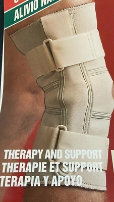 ESTABILIZADOR NATURAL DE RODILLERA ALIVIO DEL DOLOR, BISAGRA DE DOBLE PIVOTE, BEIGE Foto 1 de 2