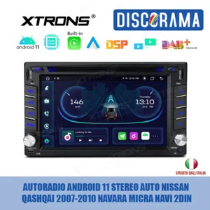 AUTORADIO ANDROID 11 STEREO AUTO NISSAN QASHQAI 2007-2010 NAVARA MICRA NAVI 2DIN - Foto 1 di 11